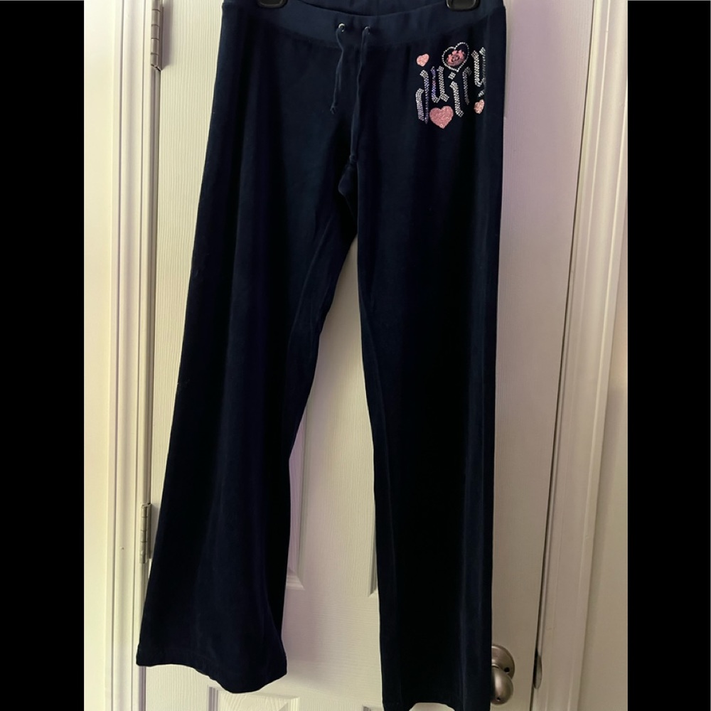 Vintage juicy velour track pants with rhinestones